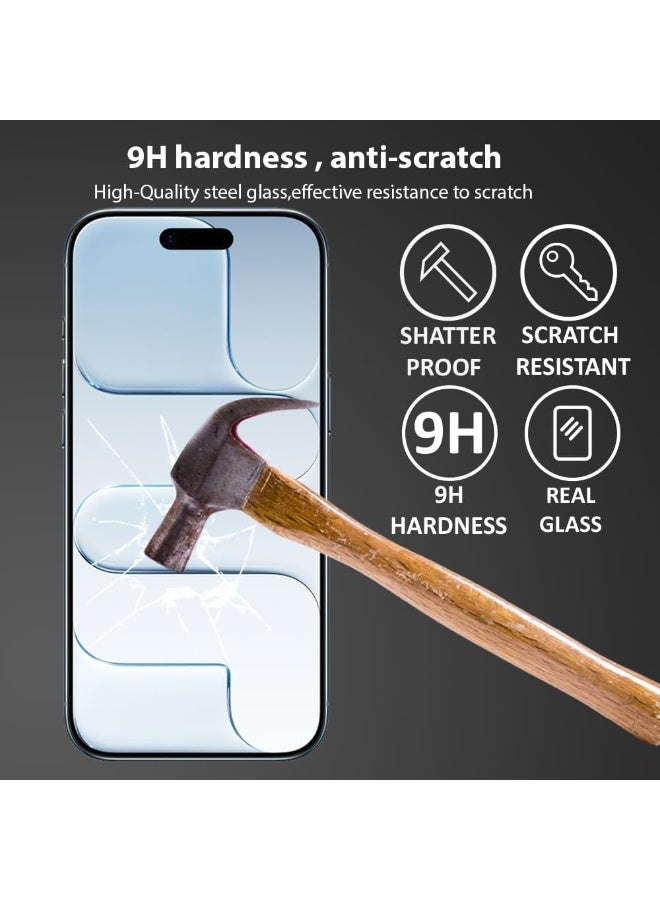 أكاليكس واقي شاشة لهاتف iPhone 17 Air، شاشة من الزجاج المقوى 9H، مقاوم للكسر، زجاج شفاف عالي الوضوح، مناسب لهاتف iPhone 17 Air. - Image 5